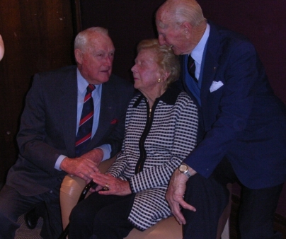 Barry Edstein, Jean Caldwell, Bruce Watson at Clive Caldwell Air Ace launch